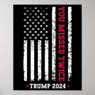 Poster Você Errou Duas Vezes Trump Presidente 2025 - Trum