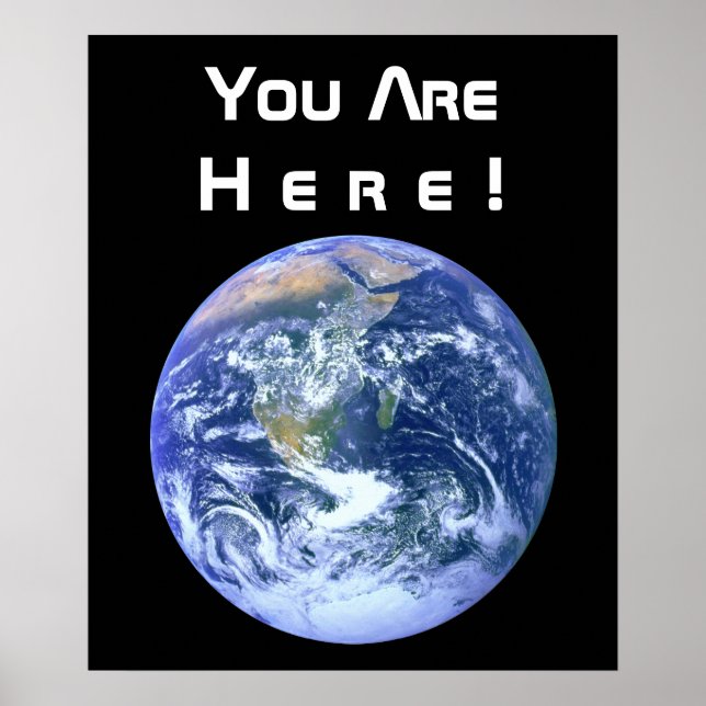 Poster Você Está Aqui! (Frente)