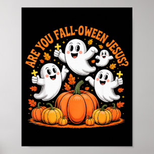 Poster Você Está Caindo Oween Jesus Halloween Cristo