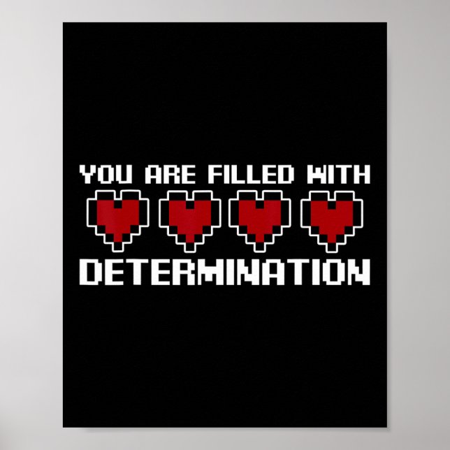Poster Você Está Cheio de Determinação -  (Frente)