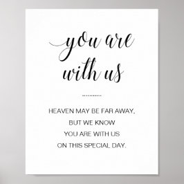 Poster Você Está Conosco O Céu Pode Estar Longe Casamento