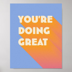 Poster Você está fazendo uma citação inspiracional po