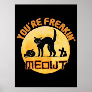 Poster Você está louco no Dia das Bruxas