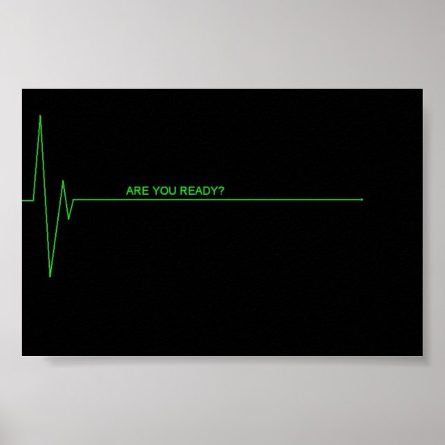 Pôster Você está pronto? (Frente)