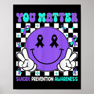 Poster Você Fita Rojxaa Prevenção Suicídio Roxo Teal