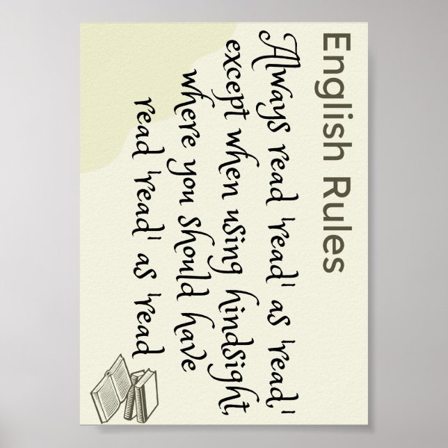 Poster Você lê ou lê (Frente)