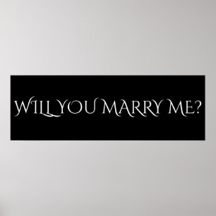 Pôster VOCÊ ME CASADO? - Banner de 36"x12"