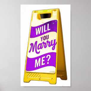 Poster Você me casado um sinal de plástico?