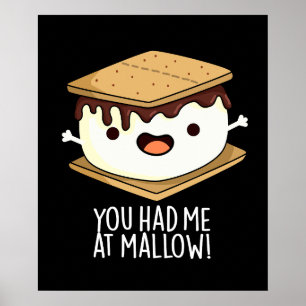 Poster Você Me Conquistou Com Mallow Piada Divertida De S
