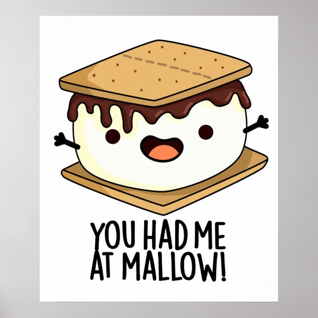 Poster Você Me Conquistou Com Mallow Piada Divertida De S (Frente)