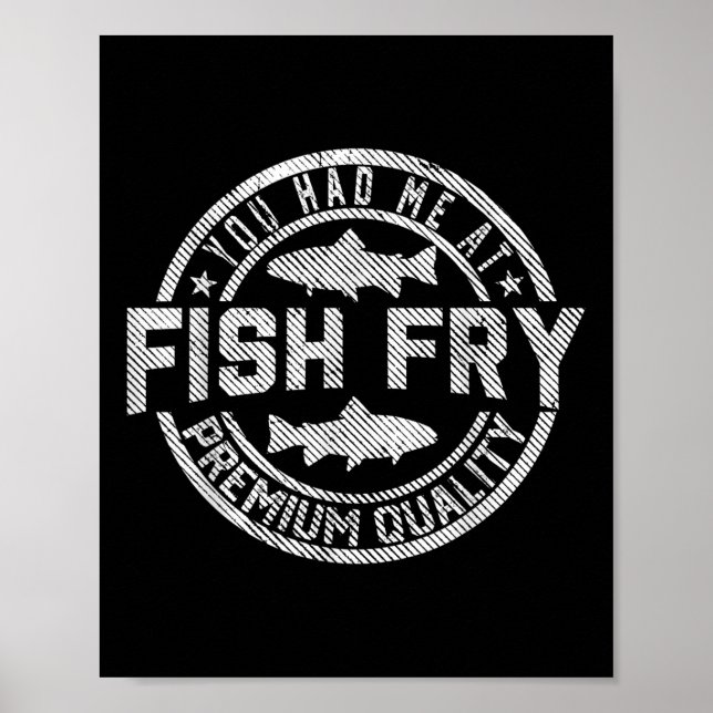 Poster Você Me Conquistou No Frito De Peixe Engraçado Com (Frente)