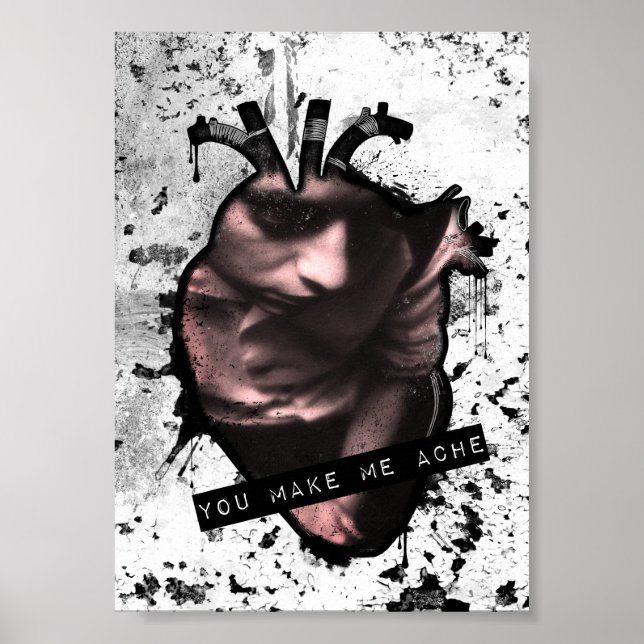 Poster você me faz doer o coração anatômico (Frente)