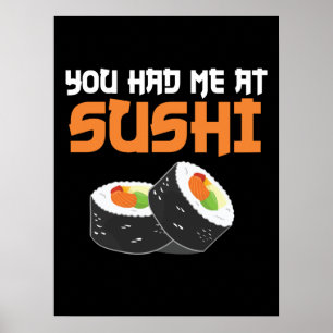 Poster Você Me Teve Em Sushi - Sushi Lovers