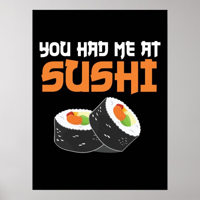 Poster Você Me Teve Em Sushi - Sushi Lovers (Frente)