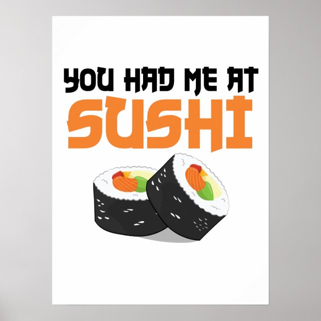 Poster Você Me Teve Em Sushi - Sushi Lovers (Frente)