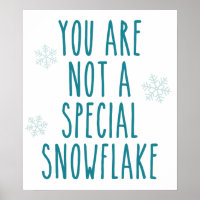 Você não é um floco de neve especial