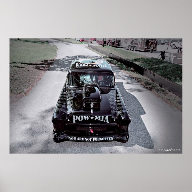 Poster Você Não Está Esquecido De 1955 POW-MIA Chevy (Frente)