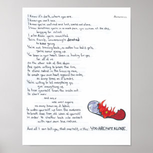 Pôster Você não está sozinho