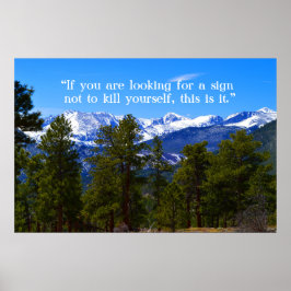 Pôster Você não está sozinho/poster de suporte