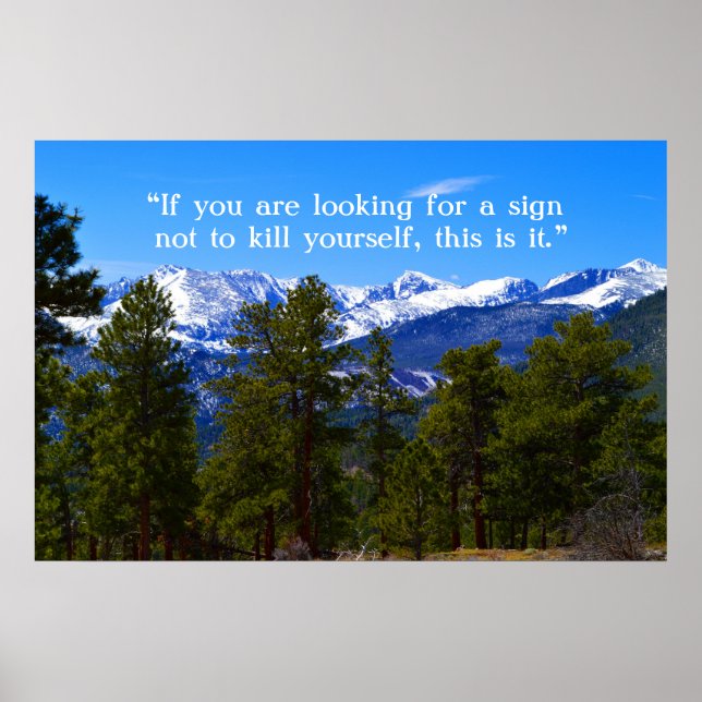 Pôster Você não está sozinho/poster de suporte (Frente)