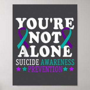 Poster Você Não Está Sozinho Prevenção à Depressão e Suic