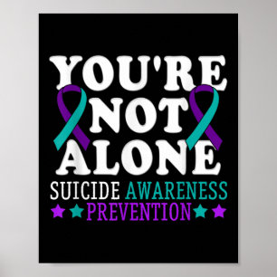 Poster Você Não Está Sozinho Prevenção à Depressão e Suic