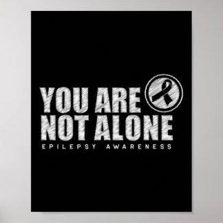 Poster Você Não Está Sozinho Vista Epilepsia No Dia Púrpu