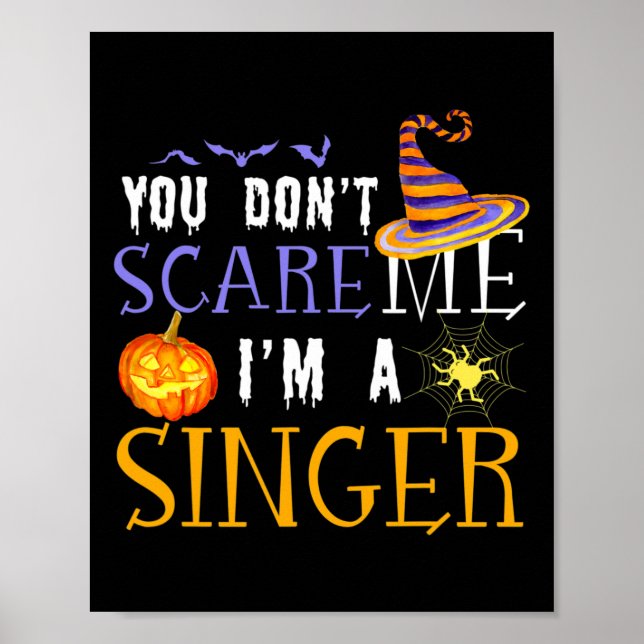 Poster Você não me assusta, eu sou uma cantora de Hallowe (Frente)