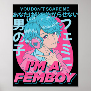 Poster Você não me assusta, sou um pastel estético de emb