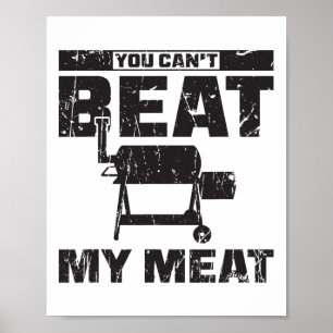 Poster Você não pode bater na minha carne - Churrasco