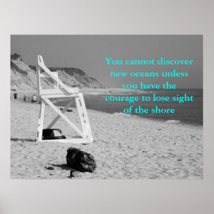 Poster Você não pode descobrir oceanos novos a menos qu