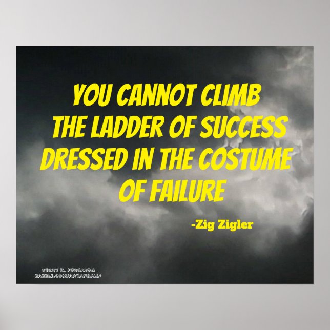 POSTER VOCÊ NÃO PODE LIMPAR O LADDER ZIGLER (Frente)