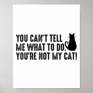 Poster Você Não Pode Me Dizer O Que Fazer Você Não É Meu