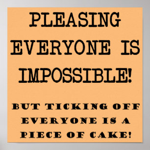 Pôster Você não pode, por favor, todos ingressarem Post