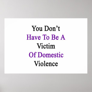 Poster Você não tem que ser uma vítima da violência