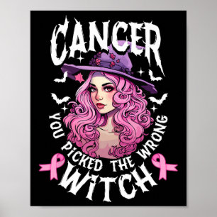 Poster Você Pegou O Cancer De Mama Errado Do Halloween Wi