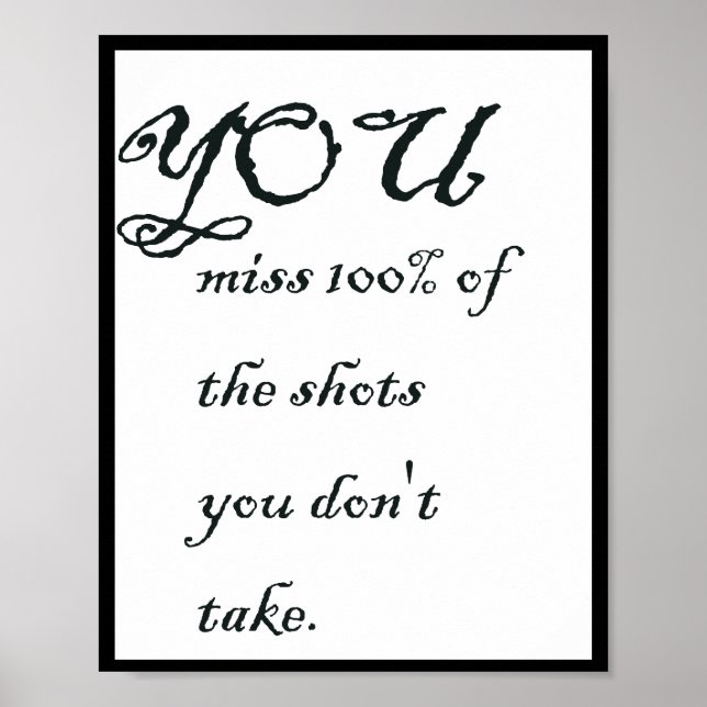 Poster Você perde 100% das fotos que não tira, Cotação (Frente)