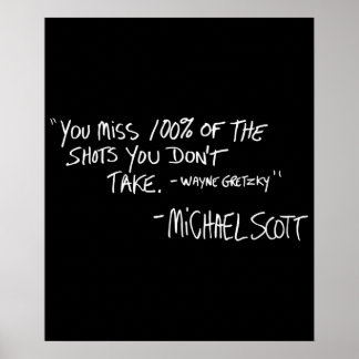 Poster Você perde 100 dos tiros que você não tira