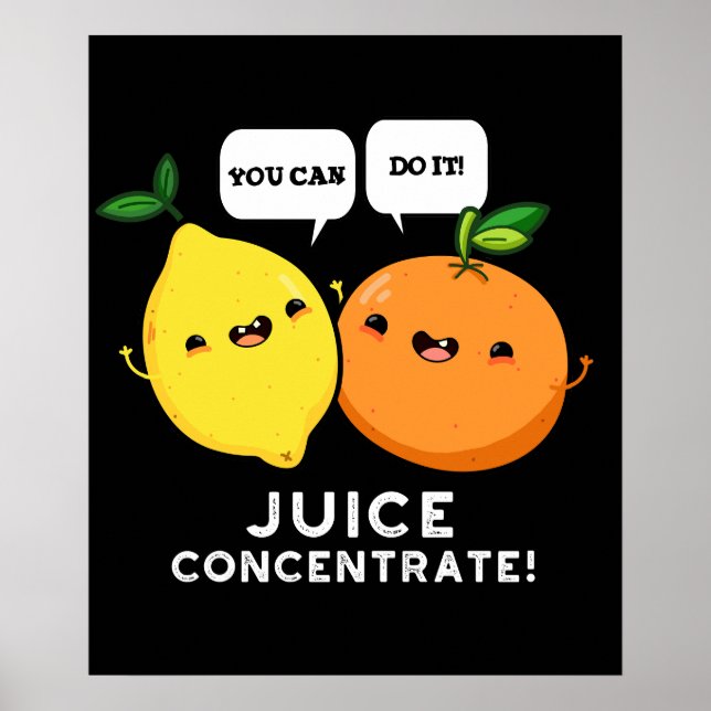 Poster Você Pode Concentrá-Lo Positivo Em Fruta (Frente)