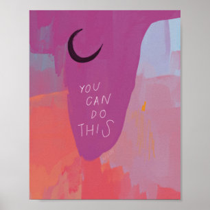 Poster Você Pode Fazer Isso - Abstrato de Cotação Insp