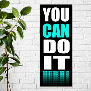 Poster Você PODE Fazer Isso (aqua) Motivacional