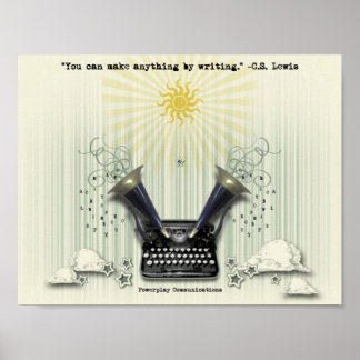 Pôster Você pode fazer qualquer coisa por escrevendo post