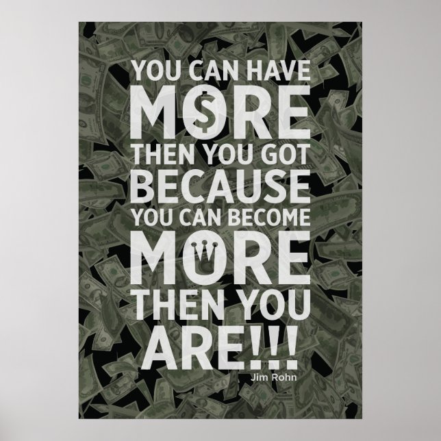 Poster Você Pode Ter Mais Do Que Você Tem - Lei De Atraçã (Frente)