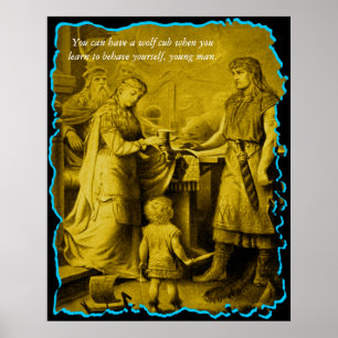 Poster Você pode ter um filhote de lobo…