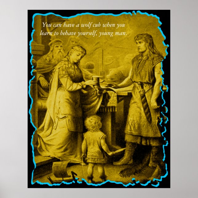 Poster Você pode ter um filhote de lobo... (Frente)