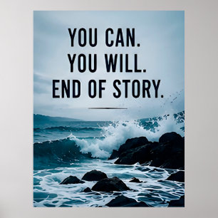 Poster ⭐ Você Pode Você Vai Fim da História Motivação 💪