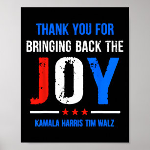 Poster Você Por Trazer De Volta A Joy Kamala Harris Tim W