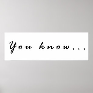 Poster Você sabe...