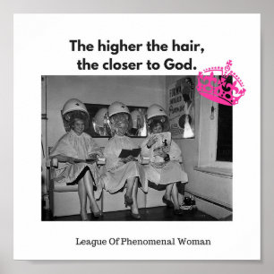 Pôster Você sabe os mais alto o cabelo, mais perto do