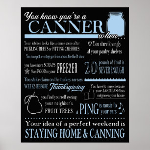 Poster Você sabe que você é um fabricante de conservas